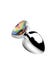 Plug Anal Métal Bijou Rainbow Prism Heart Large