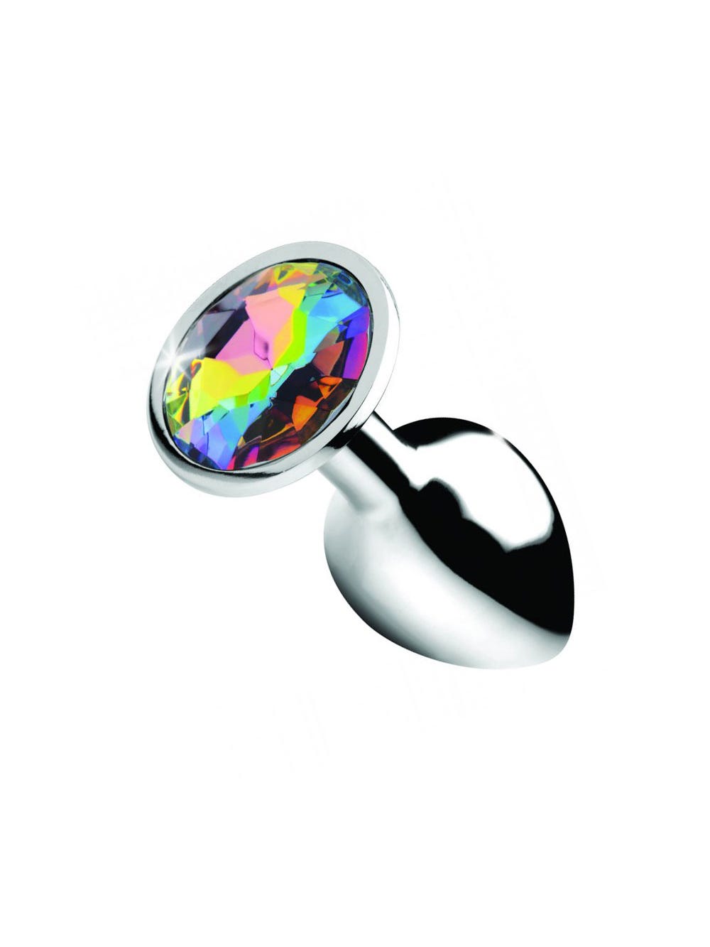 Plug Anal Métal Bijou Rainbow Prism Gem Small main product photo