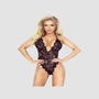 Body Evasion Dentelle Florale Noir
