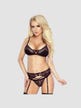 Ensemble 3 Pièces Cabaret PR5092 Dentelle Noir