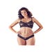 Ensemble 2 Pièces Brassière Dentelle Noir
