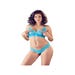 Ensemble 2 Pièces Brassière Dentelle Bleu