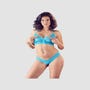 Ensemble 2 Pièces Brassière Dentelle Bleue