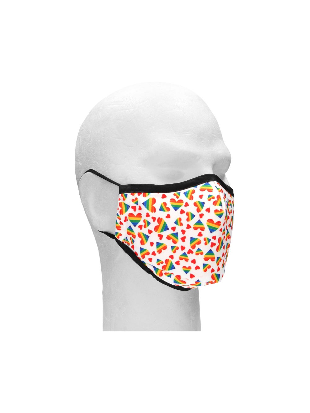 Masque de Protection Hearts Blanc