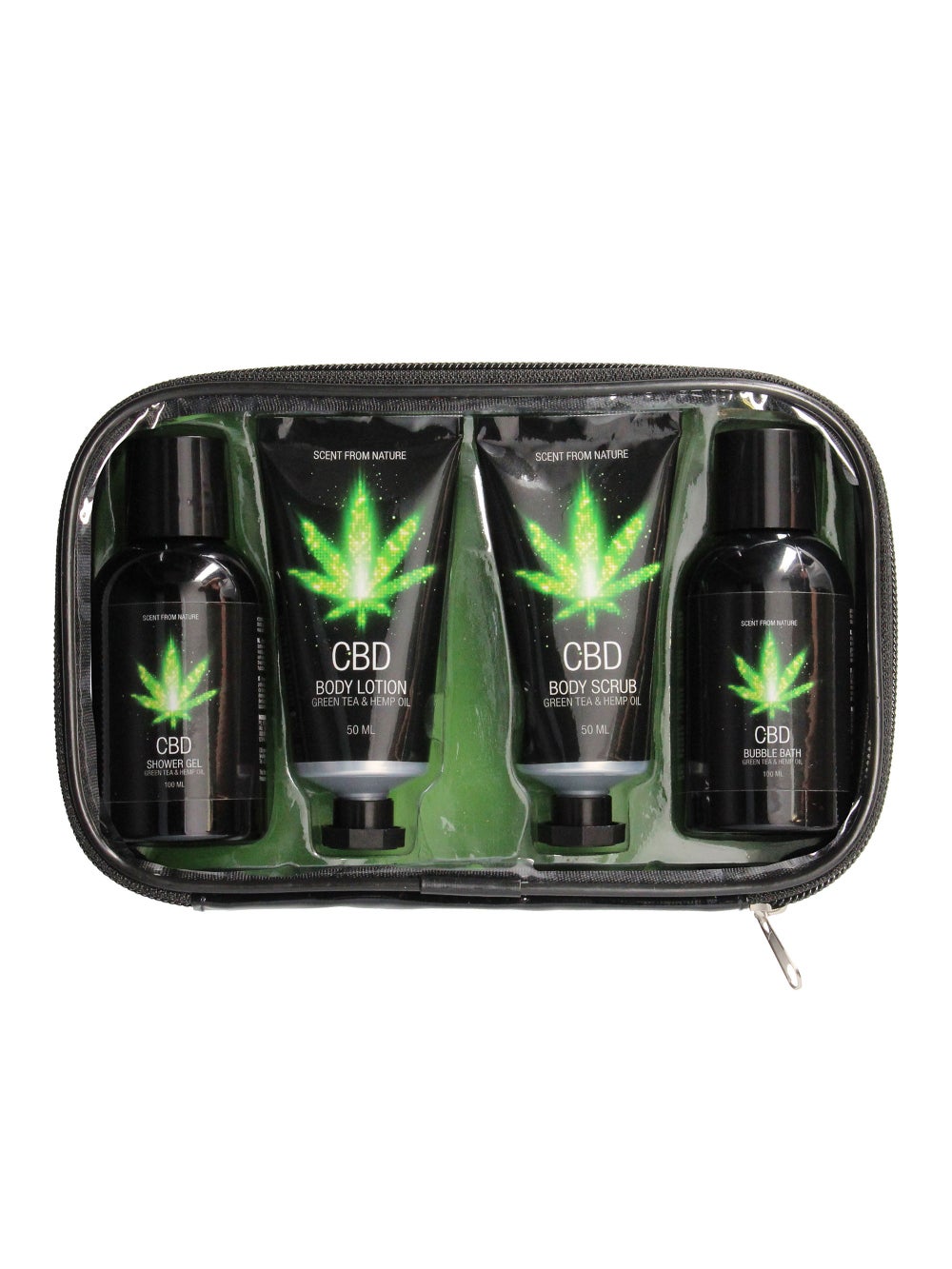 Coffret Voyage Luxe CBD Infused Thé Vert & Chanvre