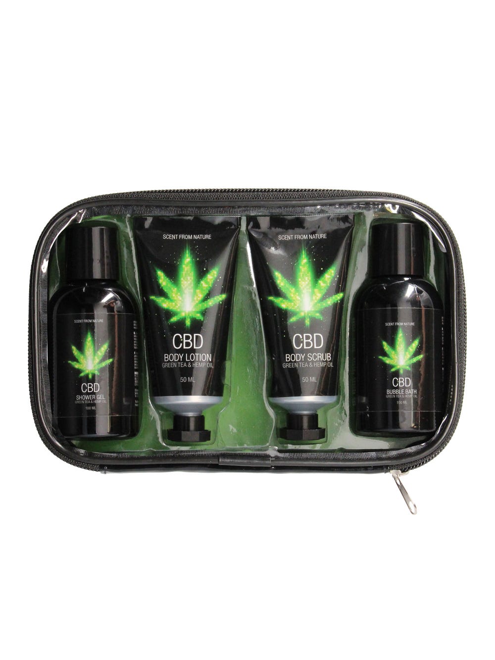 Coffret Voyage Luxe CBD Infused Thé Vert & Chanvre main product photo