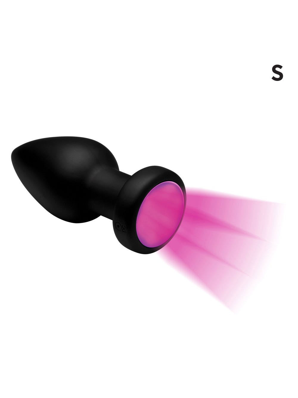 Plug Anal Vibrant Lumineux Silicone 7X Light Up Small main product photo
