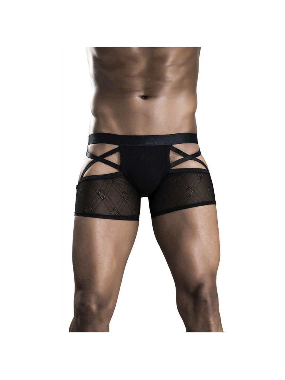 Boxer Jockstrap Lanières Noir main product photo