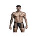 Boxer Long Wetlook & Résille Noir
