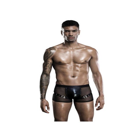 Boxer Wetlook & Maille Noir