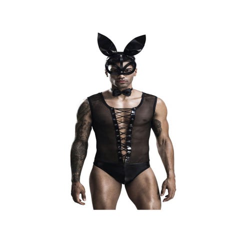 Costume Bunny 5 Pièces Noir & Blanc