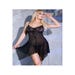 Nuisette Babydoll CR4392 Noire