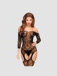 Combinaison Porte-Jarretelles Top-Notch Noire