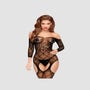 Combinaison Porte-Jarretelles Top-Notch Noire