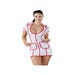 Costume Robe Infirmière Blanc & Rouge