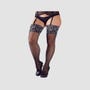 Bas Résille, Couture & Dentelle Noirs