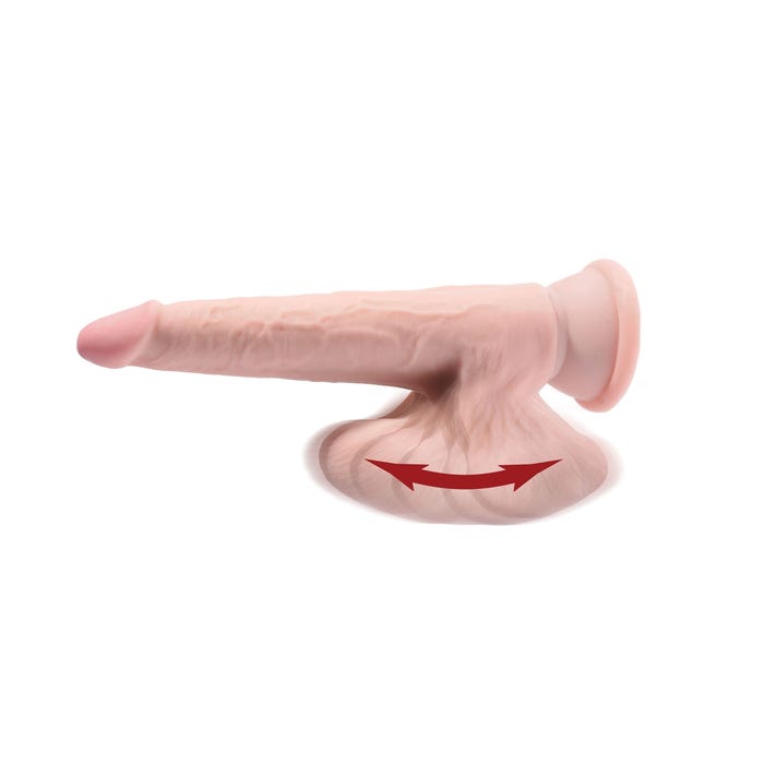 Gode avec Testicules 15,2 cm Triple Density King Cock Plus 3D