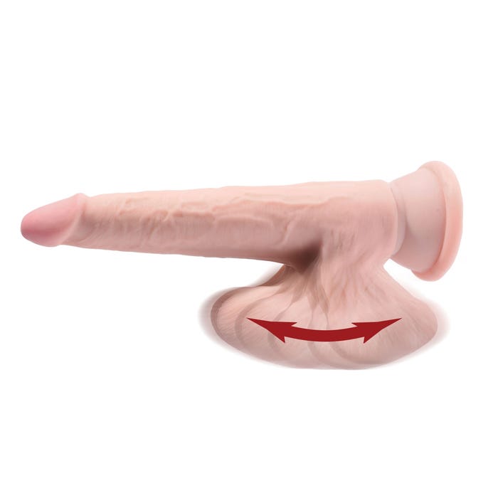 Gode avec Testicules Réalistes 17,8 cm Triple Density King Cock Plus 3D