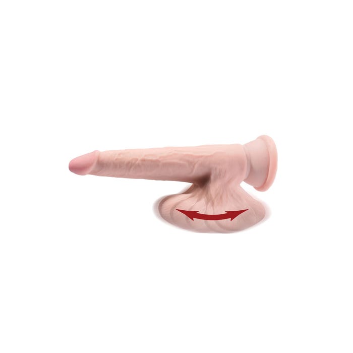 Gode avec Testicules Réalistes 22,9 cm Triple Density King Cock Plus 3D