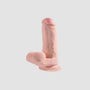 Gode avec Testicules Réalistes 22,9 cm Triple Density King Cock Plus 3D