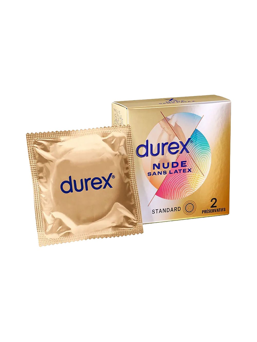 Préservatifs sans latex Nude boîte de 2 main product photo