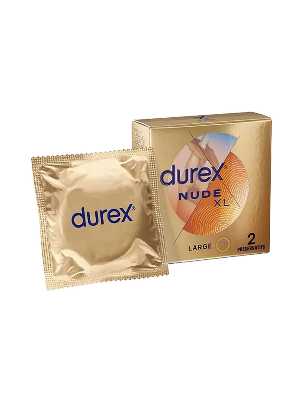 Préservatifs Nude XL Extra Large Boîte de 2 main product photo