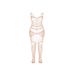 Combinaison Ouverte Lanières CA004 Beige