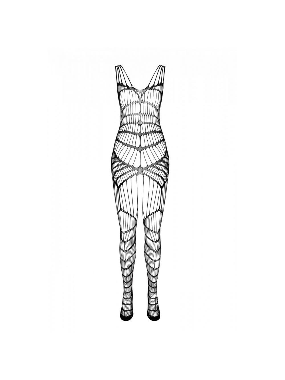 Combinaison Ouverte Lanières CA004 Noire main product photo