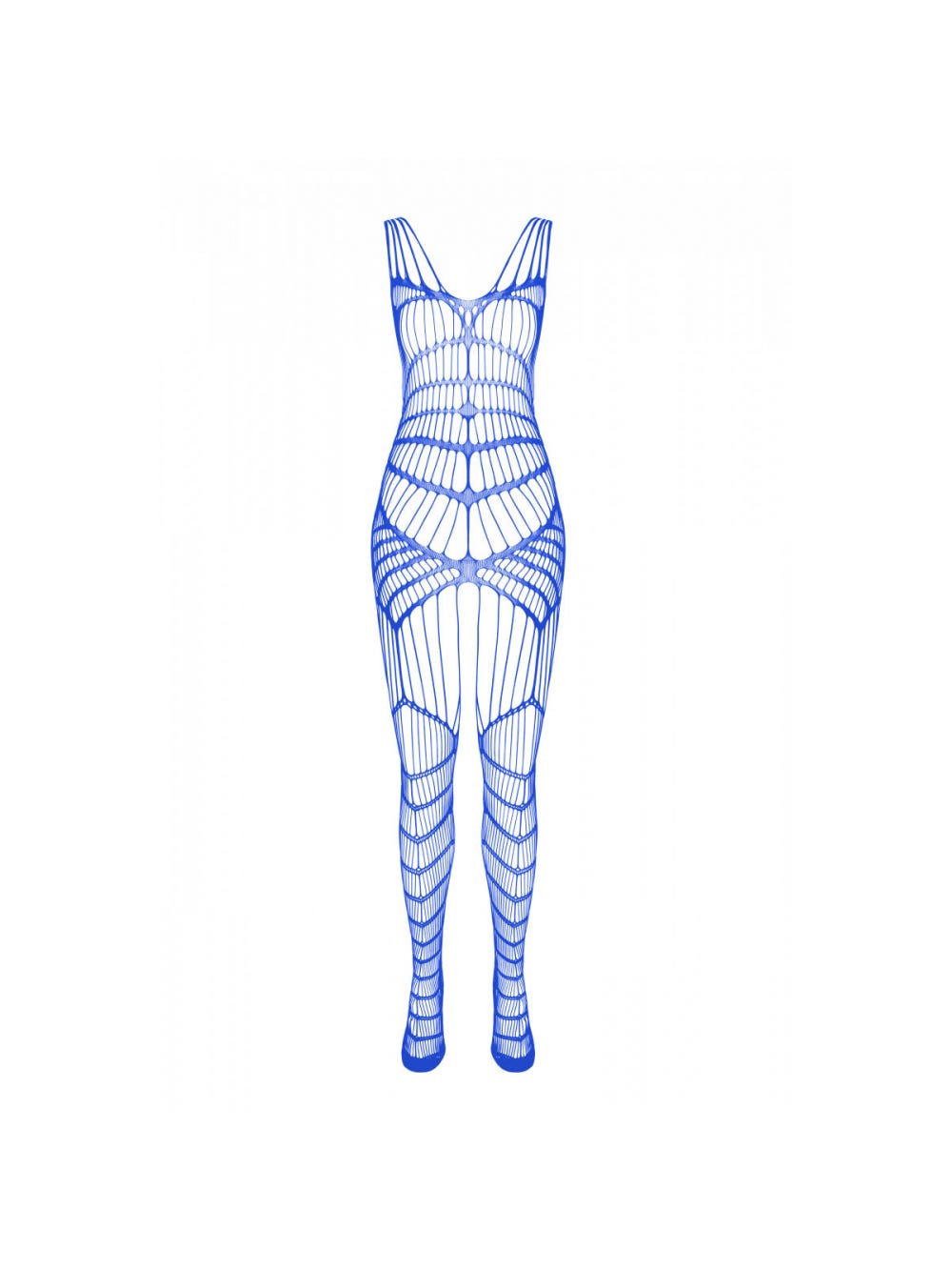 Combinaison Ouverte Lanières CA004 Bleue main product photo