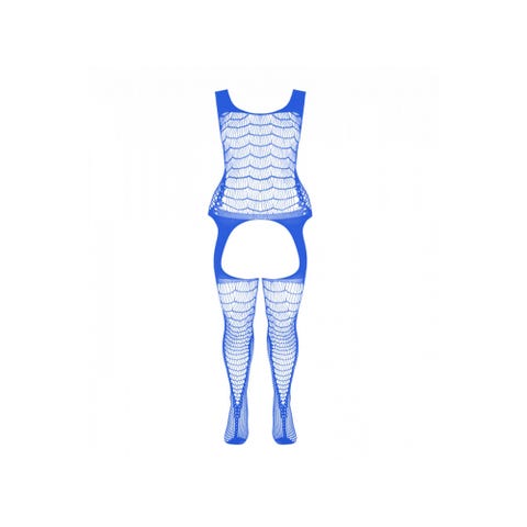 Combinaison Porte-Jarretelles CA007 Bleue