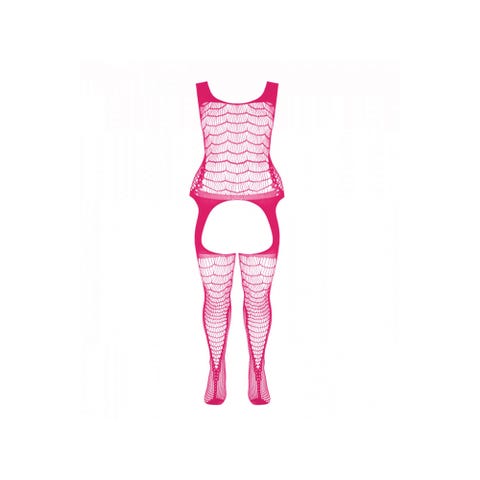 Combinaison Porte-Jarretelles CA007 Fuchsia