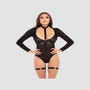 Ensemble 5 Pièces Body Dentelle & Harnais Noir