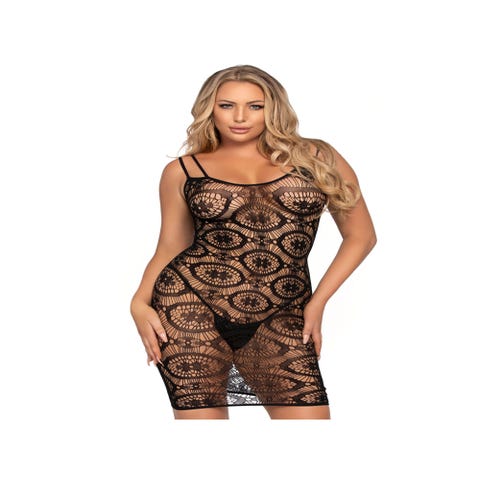 Robe 86961 Résille Noire