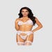 Ensemble 3 Pièces 81627 Dentelle & Strass Blanc