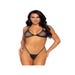 Ensemble 2 Pièces 81628 Résille à Strass Noir