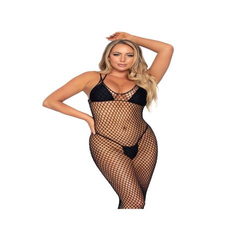 Robe Longue 86963 Résille Noire
