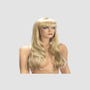 Perruque Longue Frange Diane Blonde