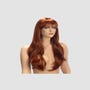 Perruque Longue Frange Diane Rousse