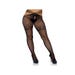 Collant Ouvert 9914 Lanières & Résille Noir
