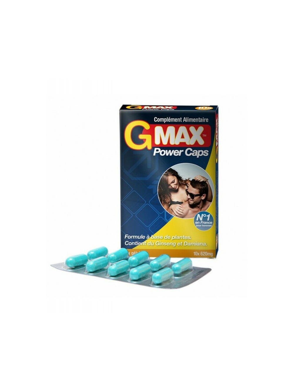 Aphrodisiaque pour Homme GMAX 10 Gélules main product photo