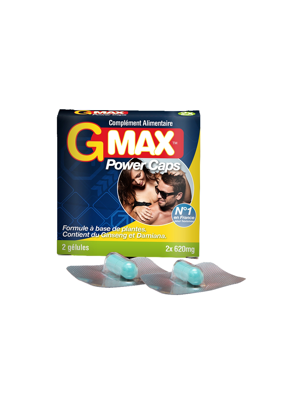 Aphrodisiaque pour Homme GMAX 2 Gélules main product photo