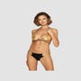 Maillot de Bain 2 Pièces Goldivia Or & Noir