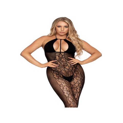 Combinaison 89280 Résille & Dentelle Noire