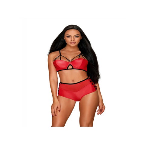 Ensemble Leatheria 2 Pièces Rouge