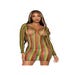 Robe à Manches Longues 86959 Rasta Multicolore