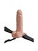 Gode ceinture creux vibrant avec testicules 17,8 cm Hollow Strap-On Rechargeable