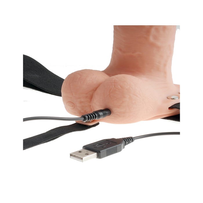 Gode Ceinture Vibrant Hollow Strap-On 17,8 cm Fetish Fantasy Series 