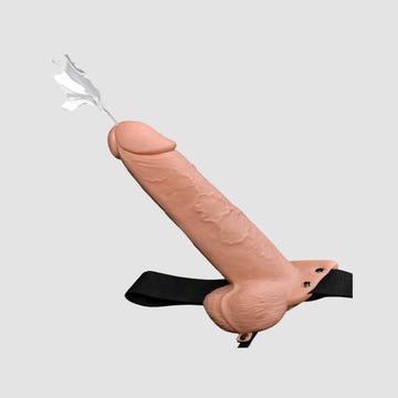 Gode Ceinture Ejaculateur Hollow Strap-On 22,8 cm Fetish Fantasy Series