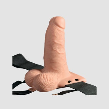 Gode Ceinture Vibrant Télécommandé Hollow Strap-On 15,2 cm Fetish Fantasy Series 