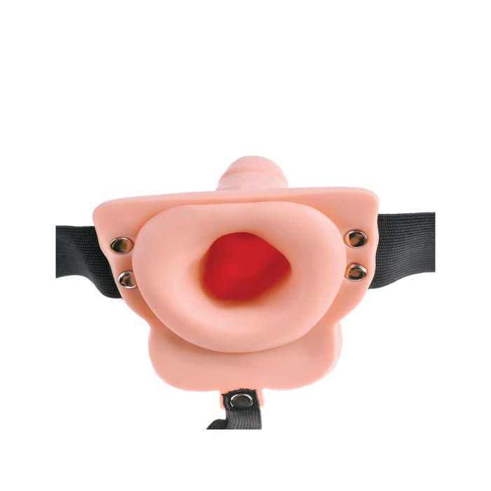 Gode Ceinture Vibrant Télécommandé Hollow Strap-On 15,2 cm Fetish Fantasy Series 